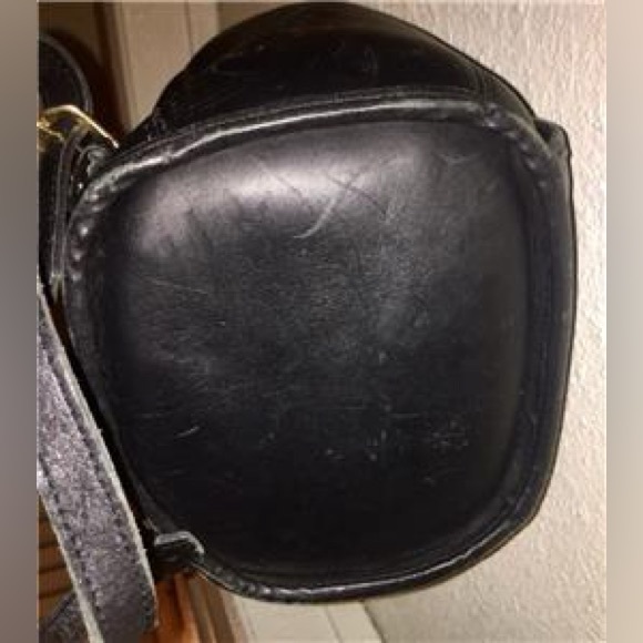 Coach Vintage Daypack Drawstring Black Glove Leather Backpack Bucket Hand Bag - Picture 5 of 7